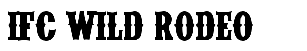IFC Wild Rodeo font preview